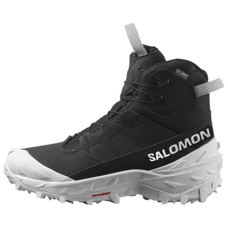 SALOMON CROSSTRAK POWDER Slip Resistant Abrasion Resistant High top Hiking Shoes Men's Black
