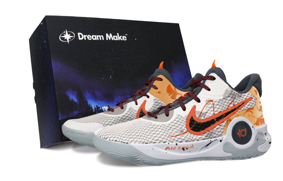 Nike Nike KD Trey 5 IX Autumn Black Box Fabric Cushioning Slip Resistant Abrasion Resistant Mid top Basketball Shoes Unisex