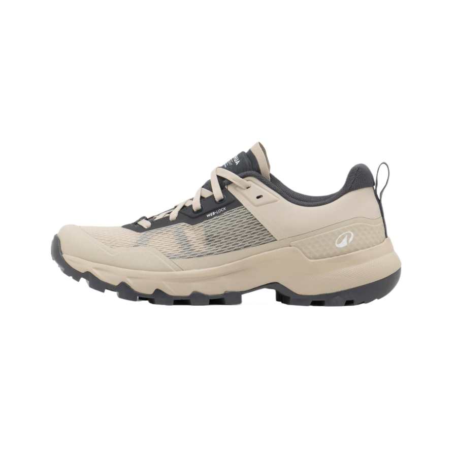 DECATHLON MH500 Cushioning Slip Resistant Abrasion Resistant Low top Hiking Shoes Women's Beige Brown