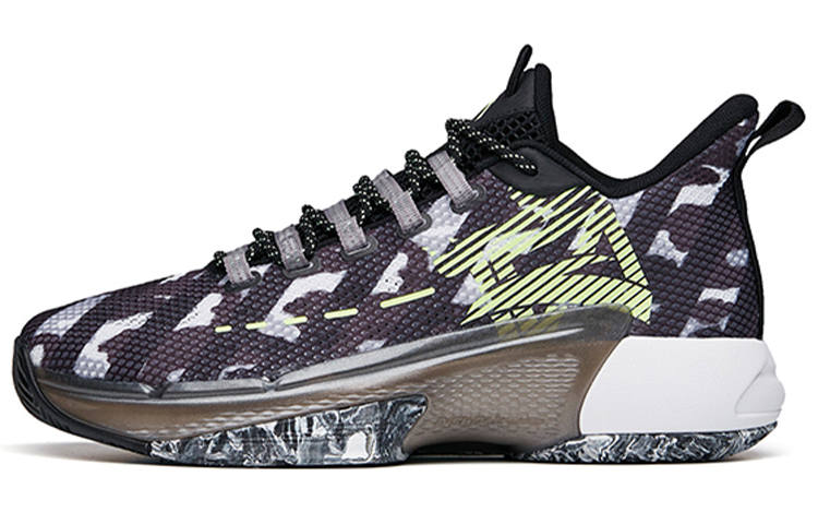 Anta Attack 3 Textile, Synthetic Leather Cushioning Slip Resistant Abrasion Resistant Low top Basketball Shoes Men's