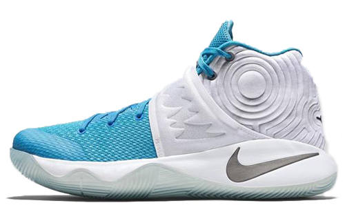 Nike Nike Kyrie 2 Slip Resistant Slip Resistant Mid top Basketball Shoes Men's White Blue