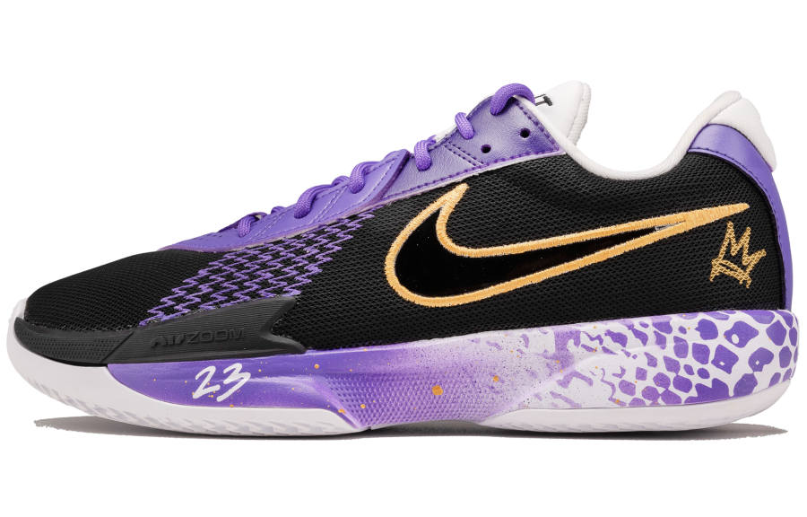 Nike Nike Air Zoom G.T. Cut Academy Abrasion Resistant Abrasion Resistant Low top Basketball Shoes Unisex Black Purple