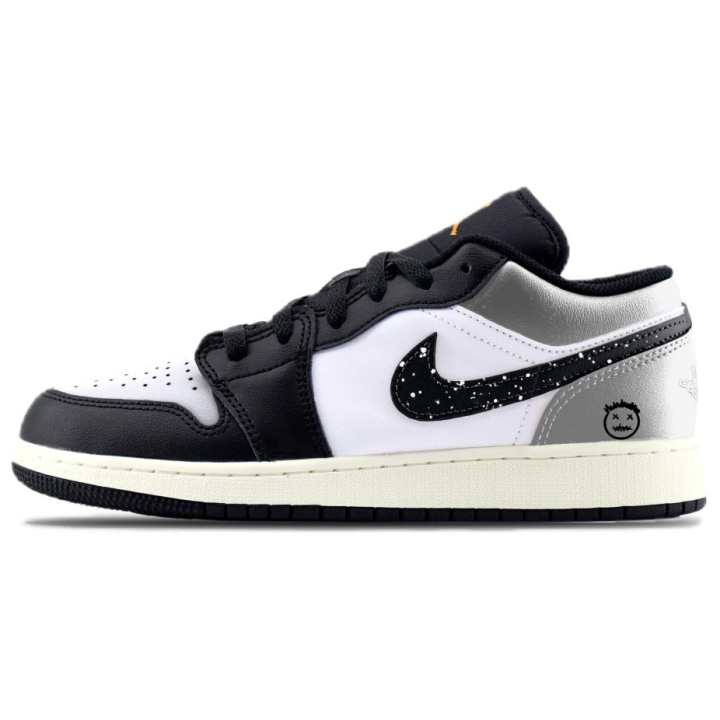 Jordan Jordan Air Jordan 1 Basketball Shoes Unisex Silver Black