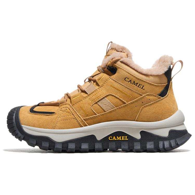 CAMEL Sports Comfortable Fleece Lined Slip Resistant Thermal Mid top Hiking Shoes Women's
