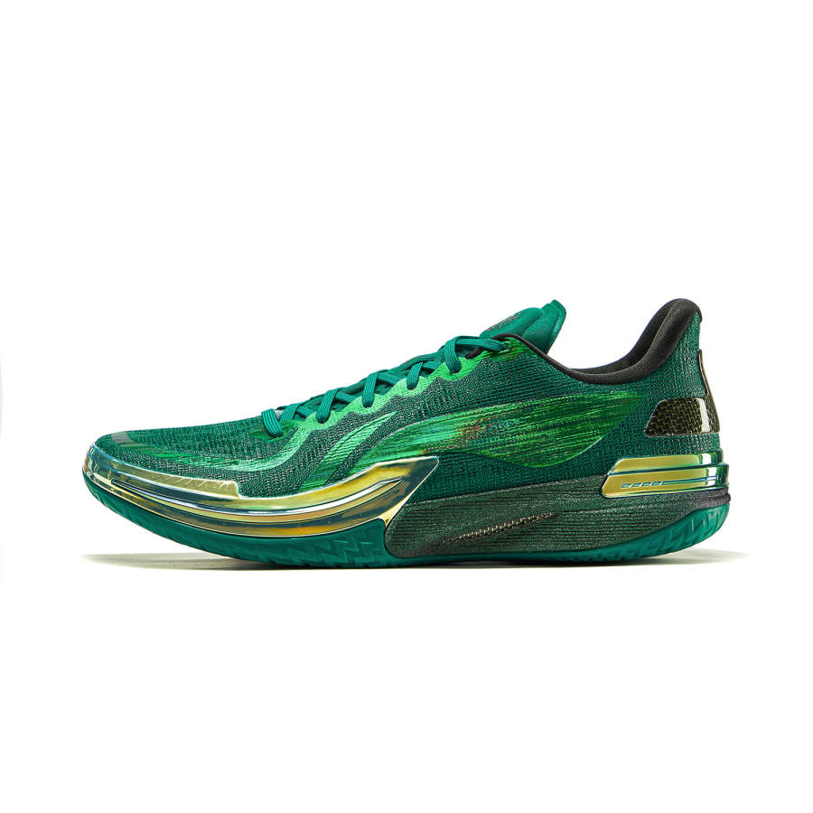 Li-Ning Li Ning Gamma Low top Basketball Shoes Men's Sand Gold Green