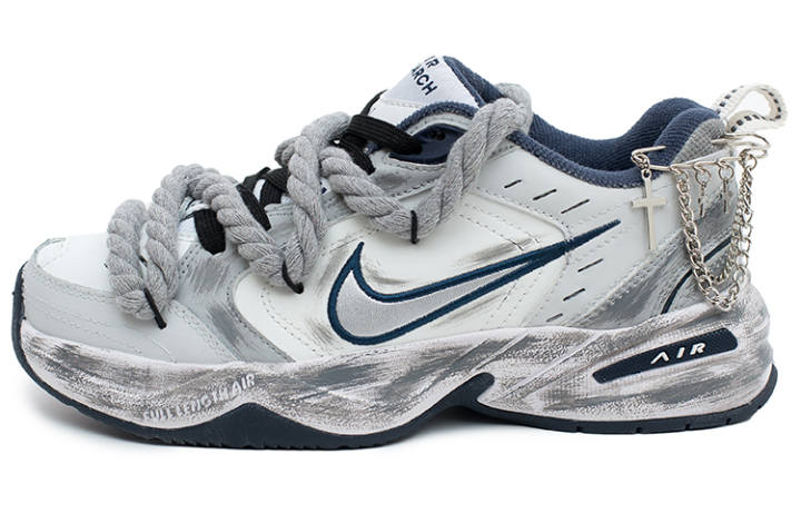 Nike Nike Air Monarch 4 Chunky Sneakers Unisex Low Top Light Gray