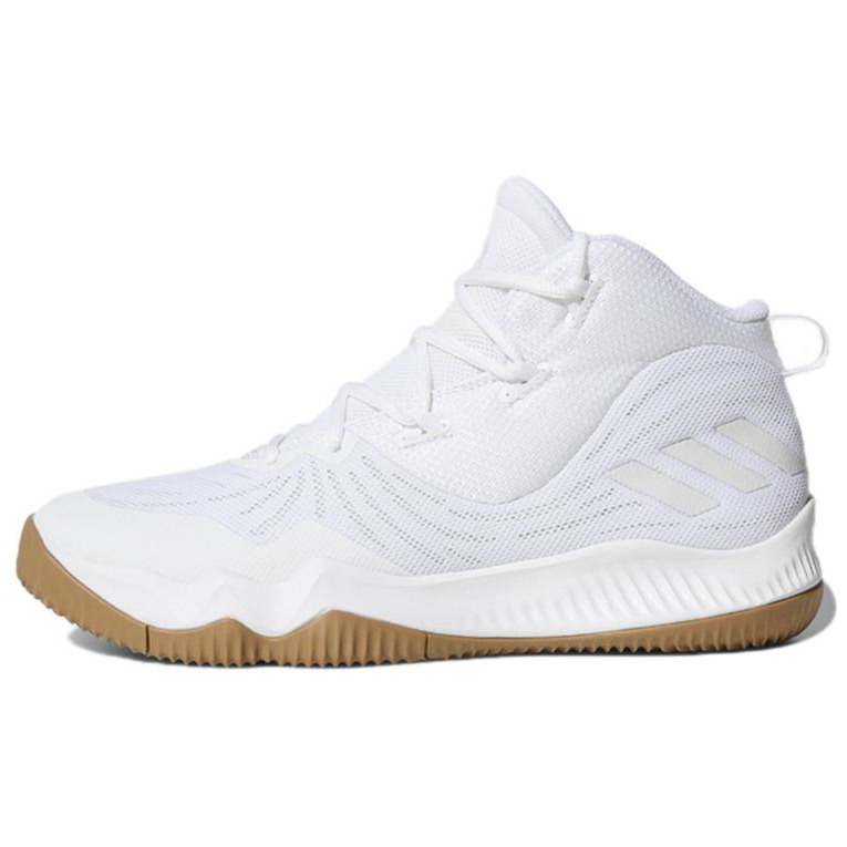 Adidas Adidas D Rose Dominate 3 Textile, Synthetic Leather Slip Resistant And Breathable High top Basketball Shoes Men's White