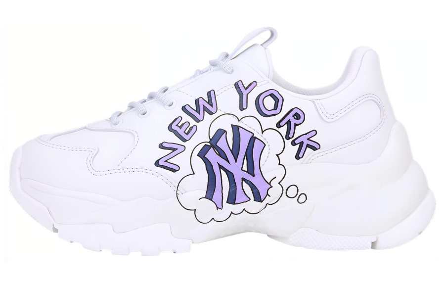 MLB MLB Big Ball Chunky Sneakers Unisex Low Top White Purple