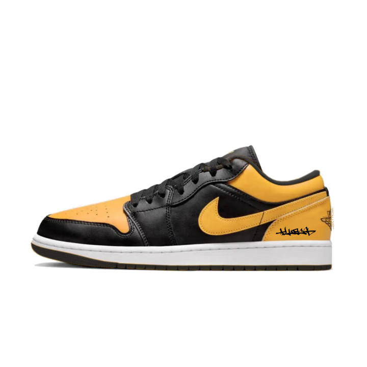 Jordan Jordan Air Jordan 1 Orange And Black Abrasion Resistant Coverage Abrasion Resistant Coverage Low top