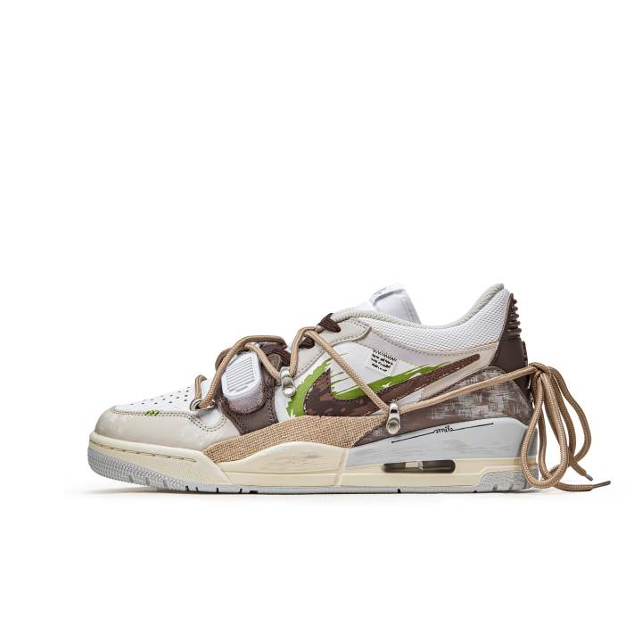 Jordan Jordan Legacy 312 ADCDAVINCI Custom, Palm Model Cushioning Slip Resistant Cushioning Slip Resistant Low top