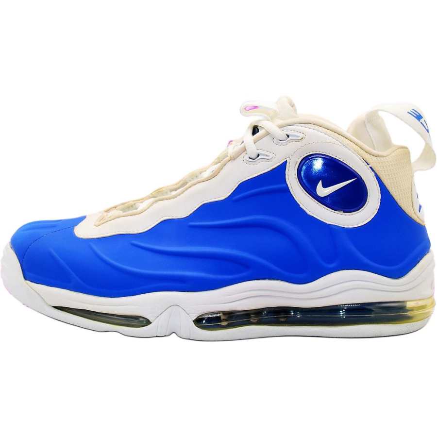 Nike Nike Air Foamposite Max Comfortable And Lightweight Mid top Basketball Shoes Men's Blue