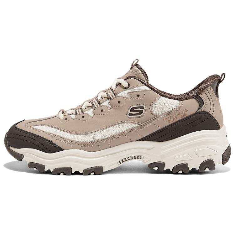 Skechers Slip Ins Abrasion Resistant Breathable Low top Chunky Sneakers Men's Brown Beige
