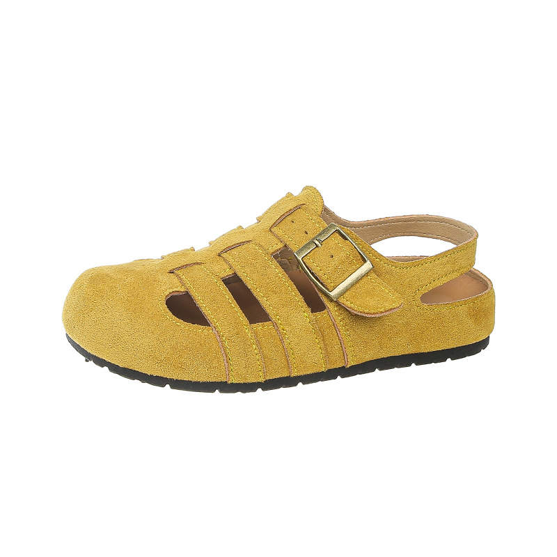 NX DOUGHNUT One Strap Sandals Women's Yellow
