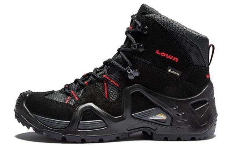 Lowa ZEPHYR GTX Wear resistant And Waterproof High top Outdoor Shoes Women's Black Red