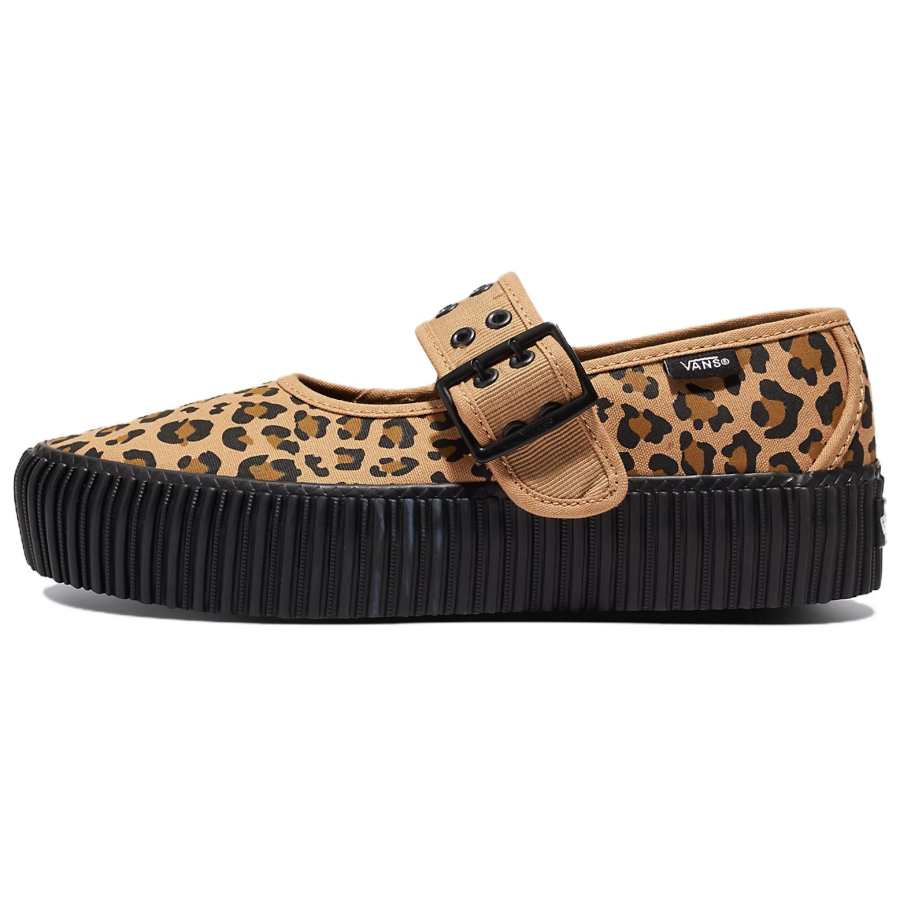 Vans Mary Jane Platform Mary Jane Shoes Women's Black Brown