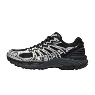 K·SWISS Textile, Synthetic Leather Low top Chunky Sneakers Men's Black Silver