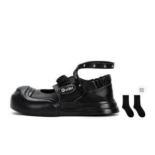 Ouder Smiler Swan Dance Platform Mary Jane Shoes Women's Black