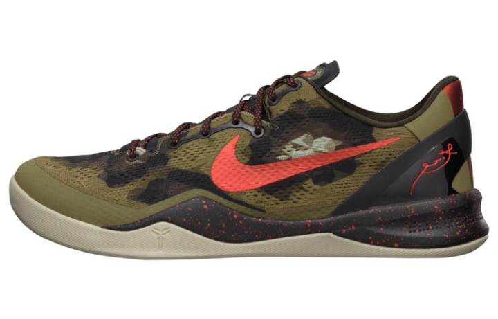 Nike Nike Kobe 8 Slip Resistant Slip Resistant Low top Performance Basketball Shoes Men's Camouflage