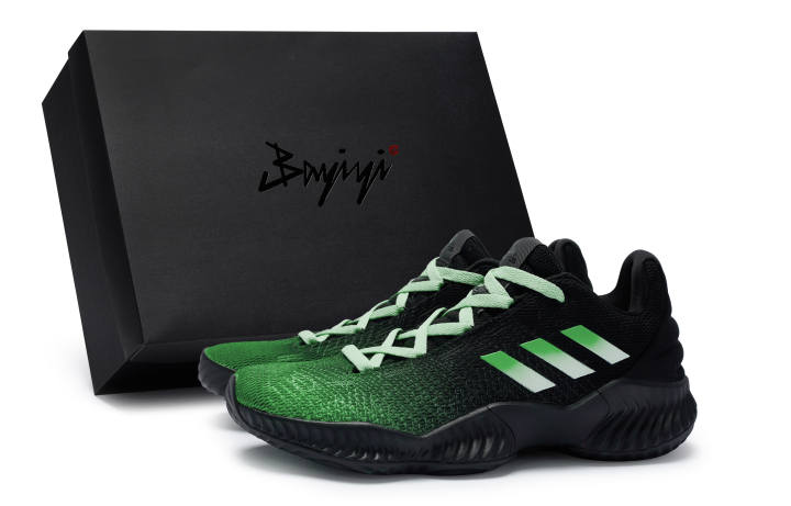 Adidas Adidas Pro Bounce 2018 Low 811 Manufacturing, Deep Sea Fantasy Blue, Special Shoe Box Cushioning Slip Resistant Low top