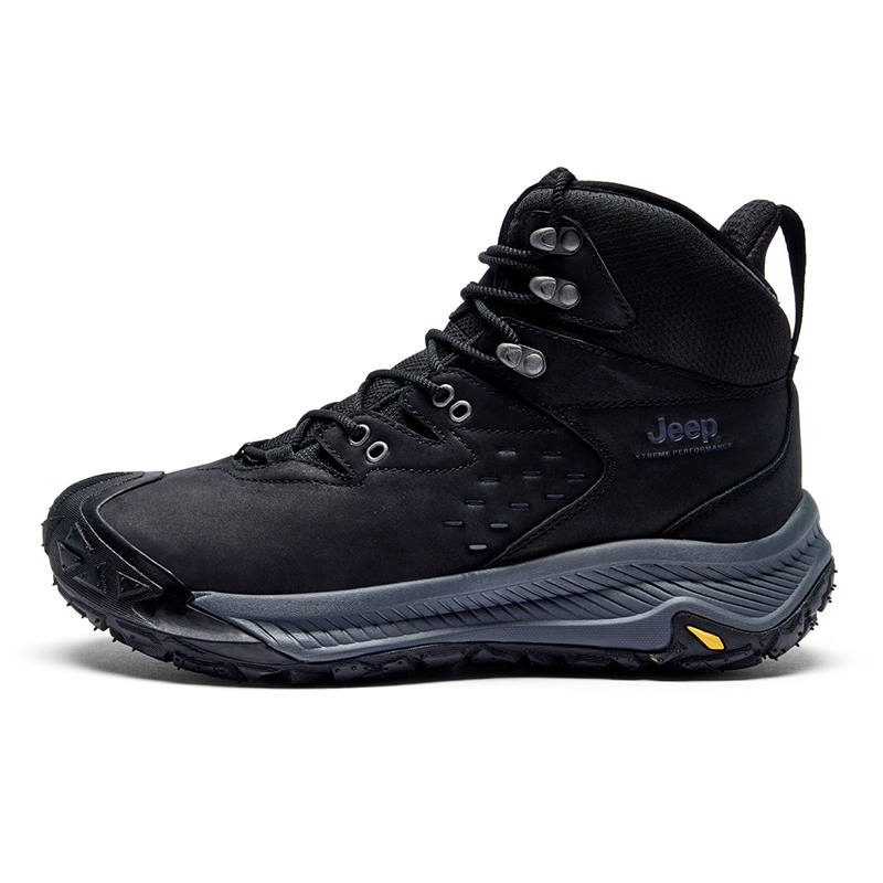 Jeep High top Outdoor Mountaineering Shoes Men's Black
