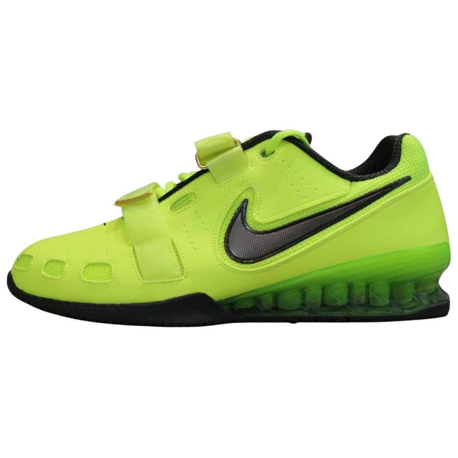 Nike Nike Romaleos 2 Slip Resistant Abrasion Resistant Low top Training Shoes Unisex Yellow