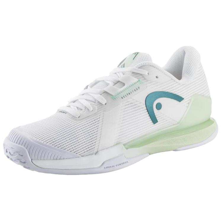 HEAD Slip Resistant Abrasion Resistant Slip Resistant Abrasion Resistant Low top Tennis Shoes Women's White Green