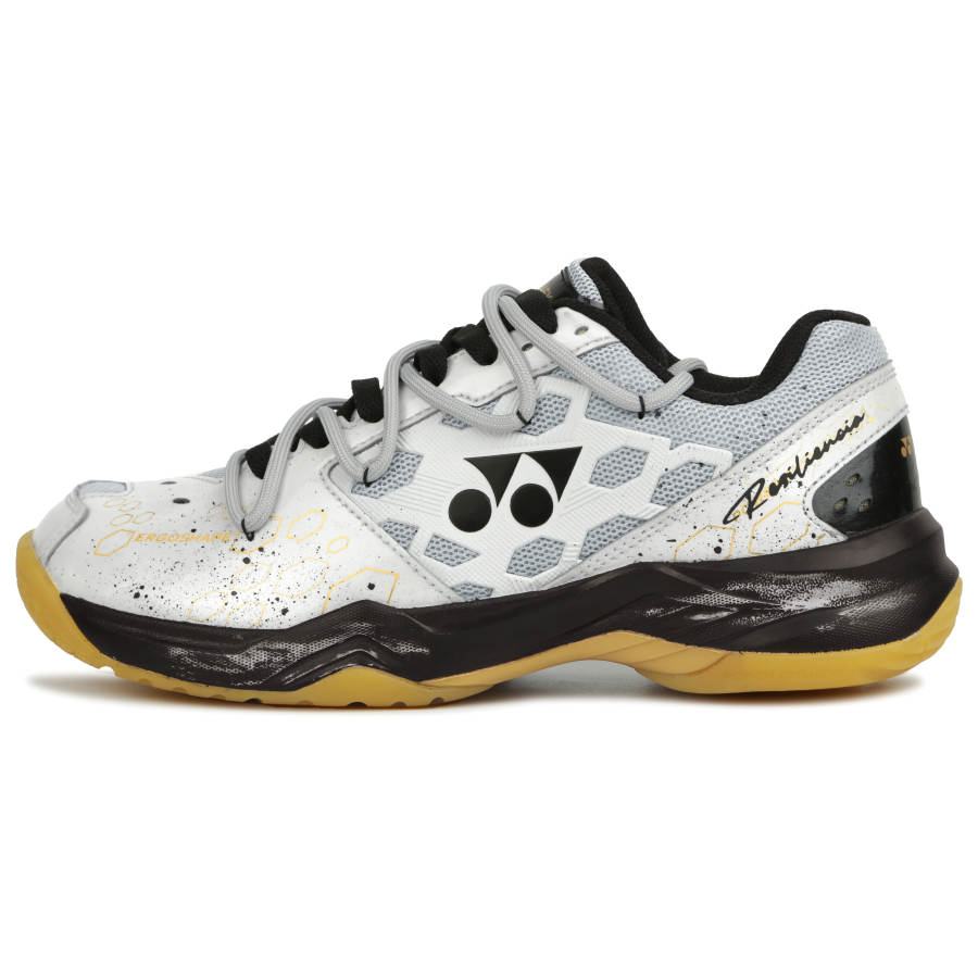 YONEX Power Cushion Cushioning, Wear Resistant Low top Badminton Shoes Unisex Black White