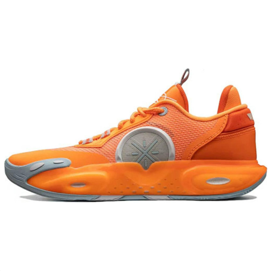 Li-Ning Li Ning All City 12 Comfortable And Trendy Slip Resistant Abrasion Resistant Low top Basketball Shoes Men's Orange