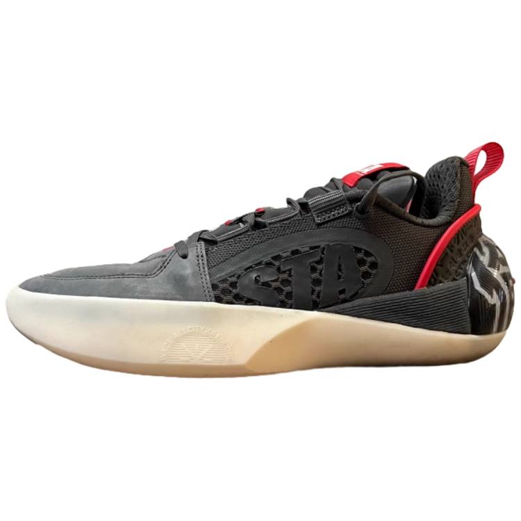 Li-Ning Li Ning All City 12 ENCORE Cushioning, Wear Resistant Low top Basketball Shoes Men's Gray Red