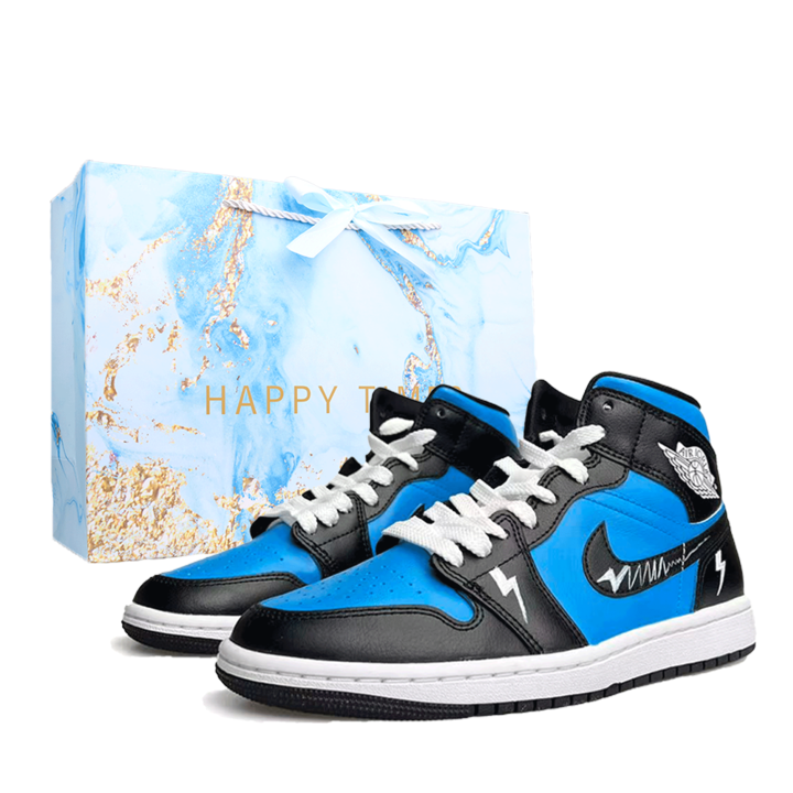 Jordan Jordan Air Jordan 1 Fragment Lightning, Shopping Bag Abrasion Resistant Abrasion Resistant Mid top