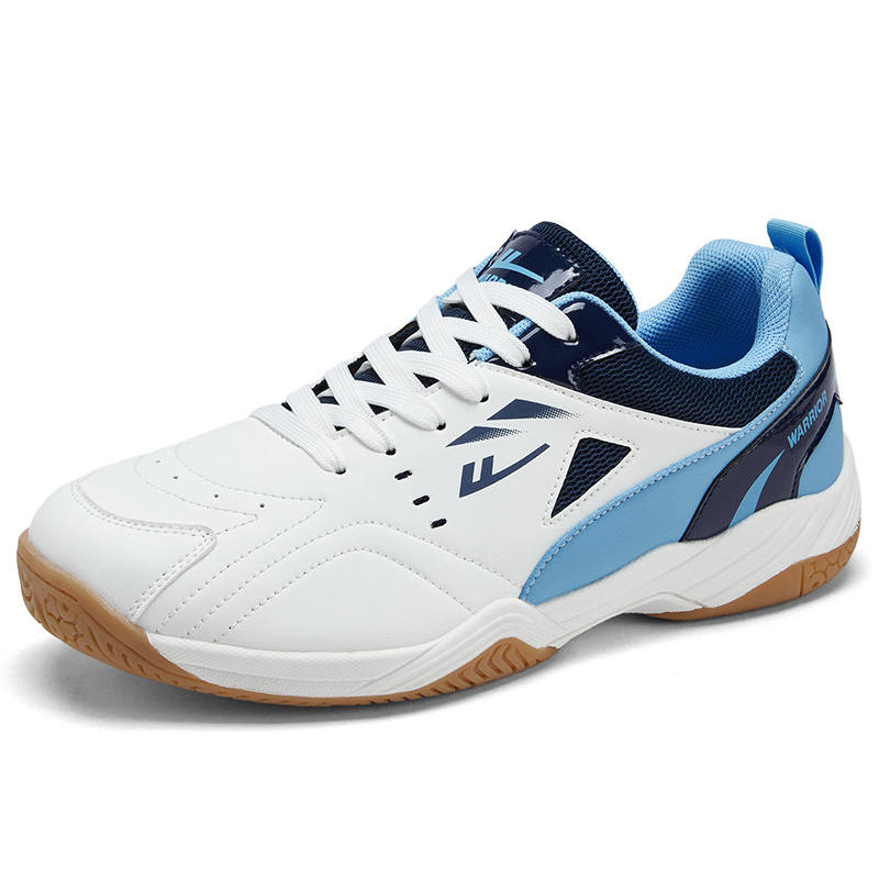 WARRIOR WARRIOR Badminton Shoes Men's Low Top White Blue