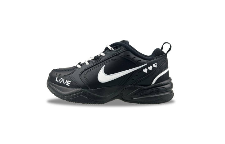 Nike Nike Air Monarch 4 Slip Resistant, Abrasion Resistant, Height Increasing Low top Chunky Sneakers Unisex Black