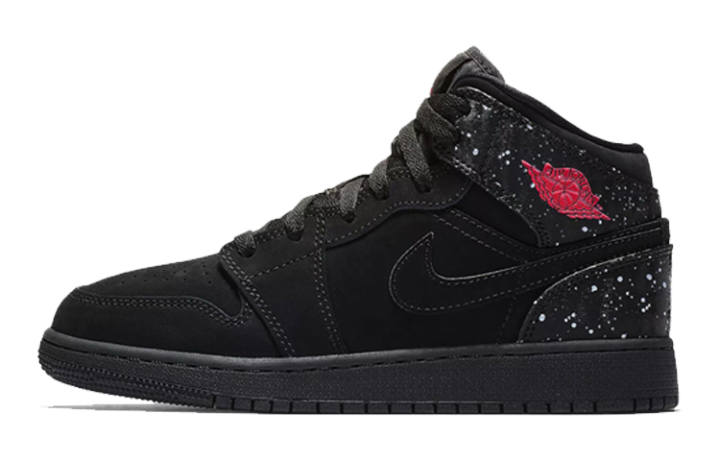 Jordan Jordan 1 Mid GS Black Rush Pink