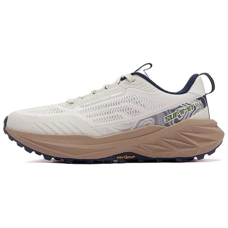 361° Yushan 3 Mountaineering & Hiking Shoes Men's Low Top Oat Milk/Classic Brown Gray