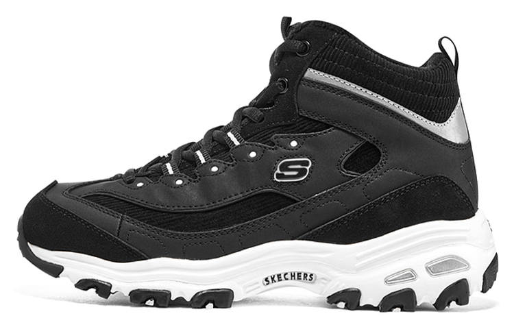 Skechers D'Lites Synthetic Leather Abrasion Resistant Breathable Abrasion Resistant Breathable High top Chunky Sneakers