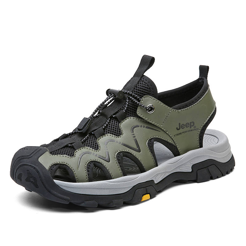 Jeep Men's Mountain Workwear, Outdoor Hiking Urban Techwear Shoes, Anti Collision Closed Toe River Trekking Shoes