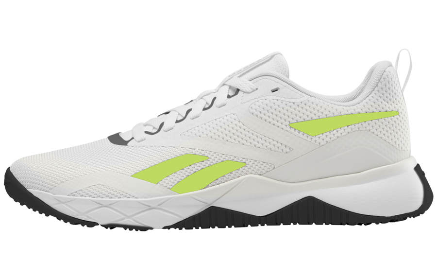 Reebok Abrasion Resistant, Lightweight, And Breathable Low top Training Shoes Men's White