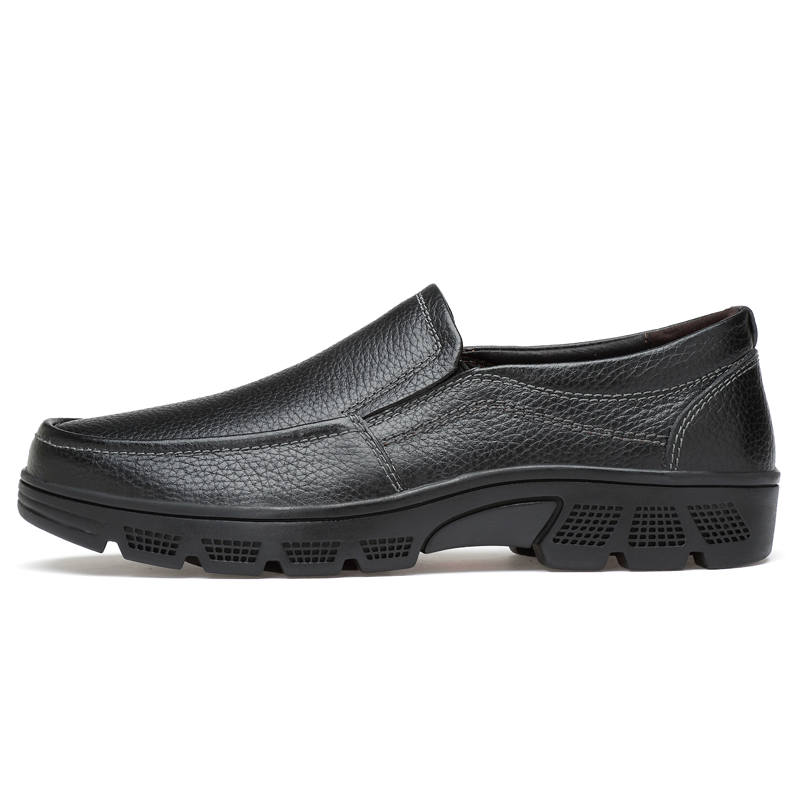 PAIBLOKS Top Grain Cow Leather Men's Casual Shoes Men's