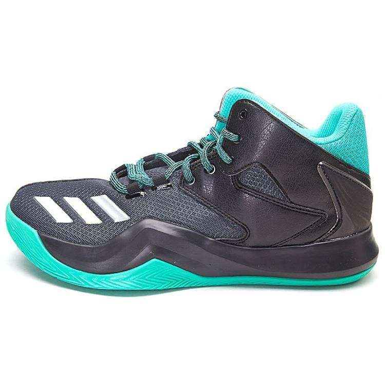 Adidas Adidas D Rose 773 Slip Resistant Abrasion Resistant Mid top Basketball Shoes Men's Black Green