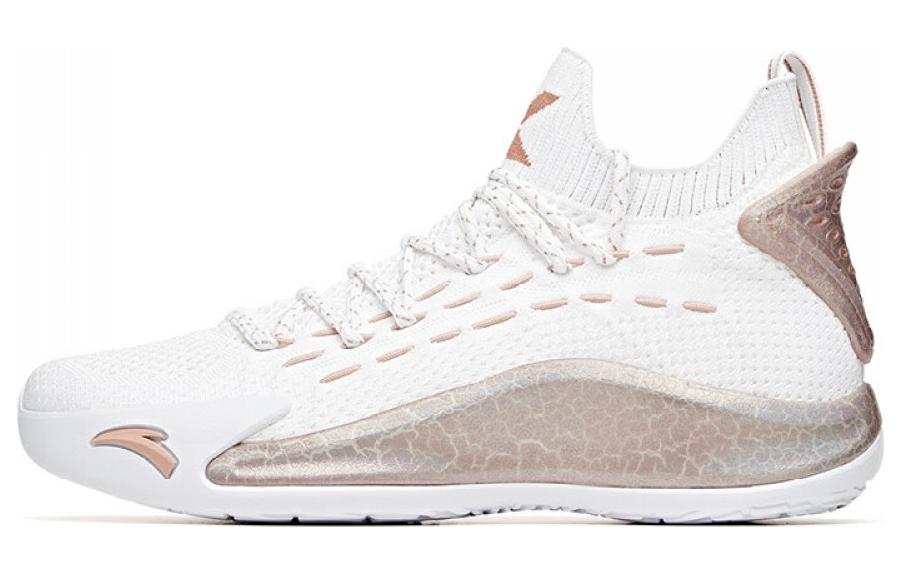 Anta KT5 Thompson Low Slip Resistant Abrasion Resistant Low top Basketball Shoes Men's White