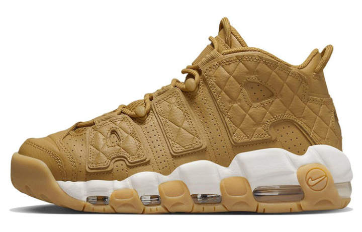 Nike Nike Air More Uptempo Quilted Wheat Gum Light Brown Women's