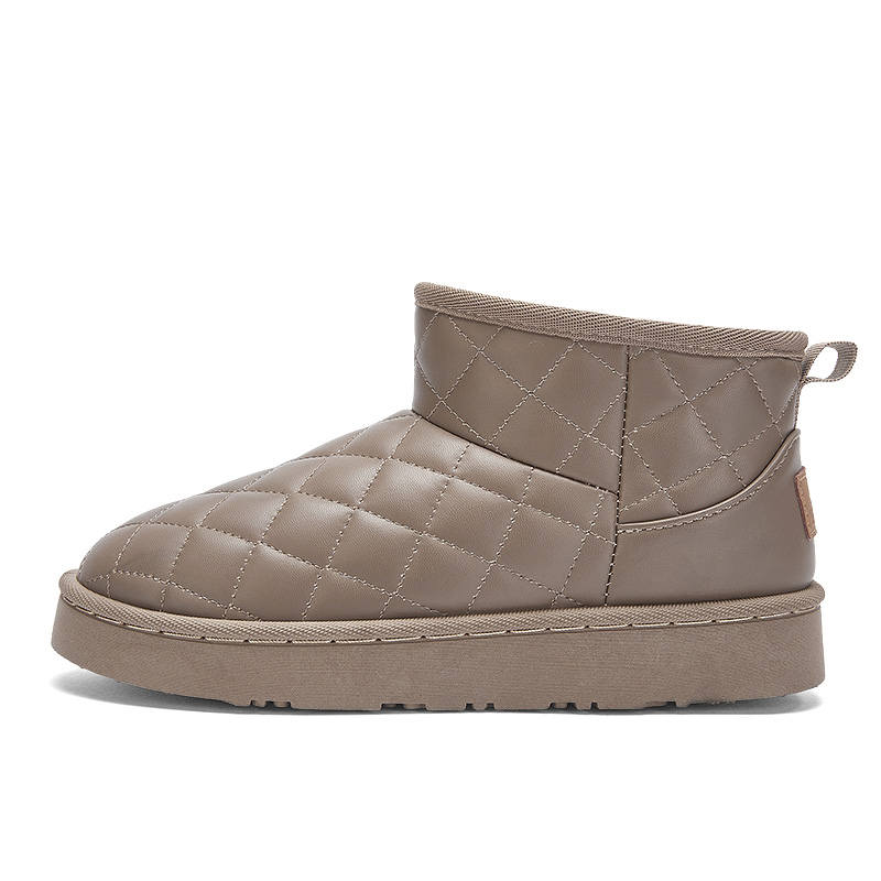WARRIOR Warrior Thermal Height Increasing Coverage Fleece Lined, Fashionable, Comfortable Short Snow Boots Women's Brown