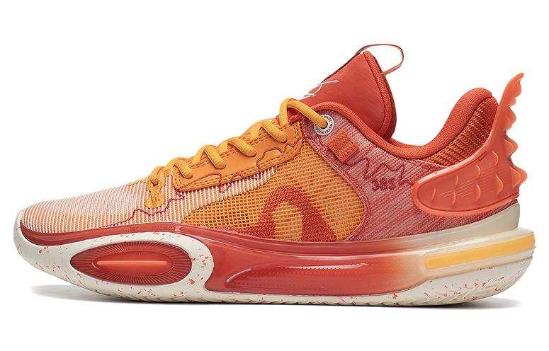 Li-Ning Li Ning All City 11 Red Cushioning Slip Resistant Abrasion Resistant Low top Basketball Shoes Men's Orange