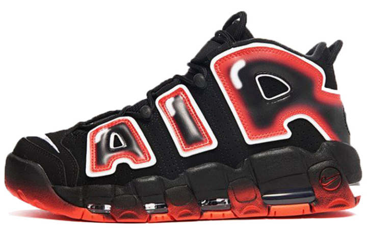 Nike Nike Air More Uptempo Black White Laser Crimson
