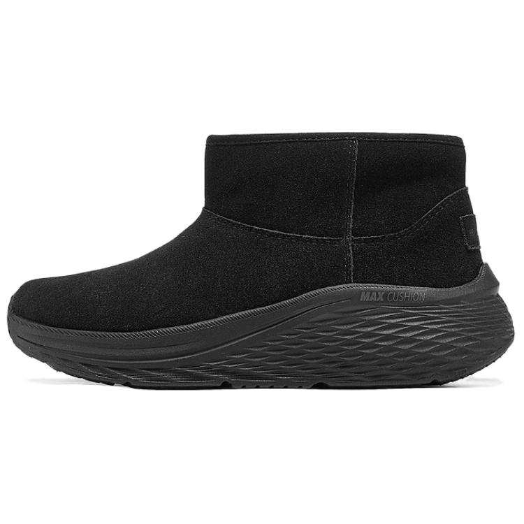 Skechers Max Cushioning Thermal Abrasion Resistant Short Mid Calf Snow Boots Women's Black