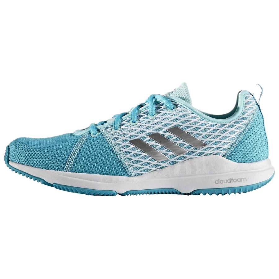 Adidas Adidas Cloudfoam Slip Resistant Abrasion Resistant Low top Training Shoes Women's Blue