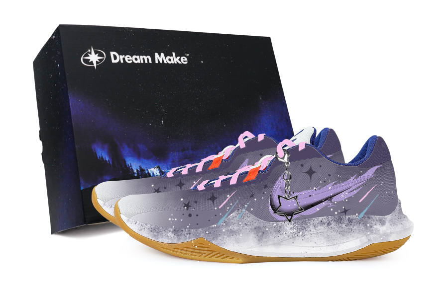 Nike Nike Precision 6 Starlight Purple Fantasy Black Box Slip Resistant Abrasion Resistant Low top Basketball Shoes Men's