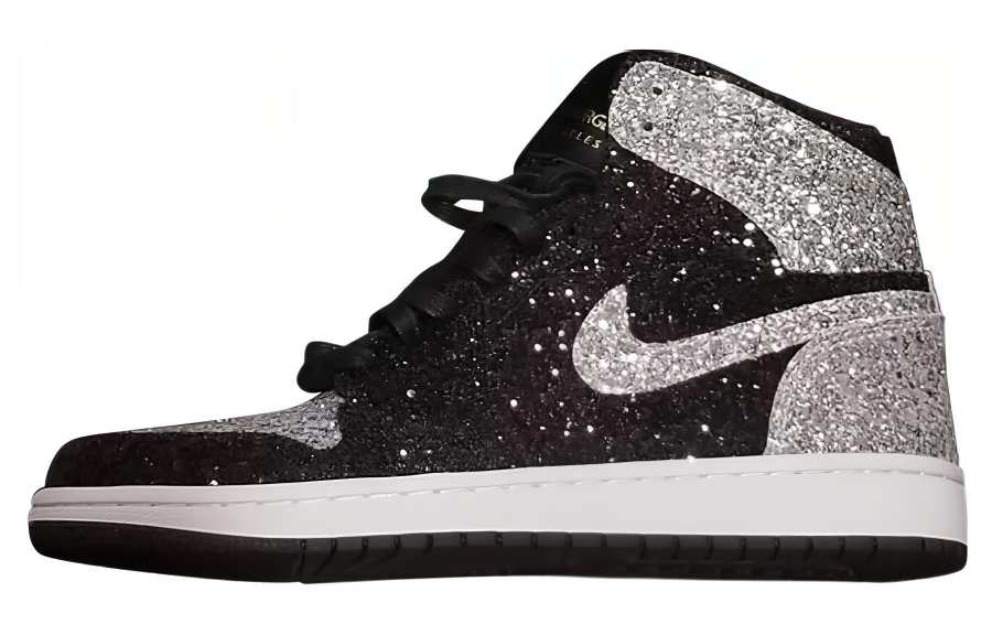 Jordan The Shoe Surgeon x Jordan Air Jordan 1 Shadow North Pole Comfortable Abrasion Resistant Mid top Basketball Shoes Men's
