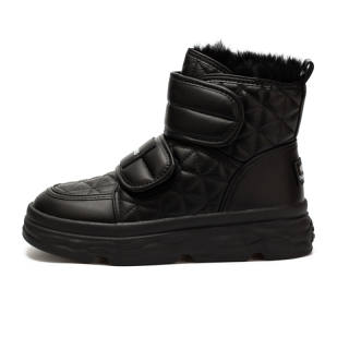 ZUNER Synthetic Leather Thermal Waterproof Abrasion Resistant Crew Snow Boots Unisex