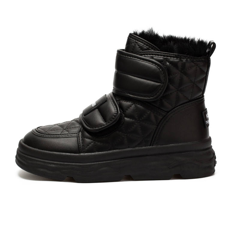 ZUNER Synthetic Leather Thermal Waterproof Abrasion Resistant Crew Snow Boots Unisex